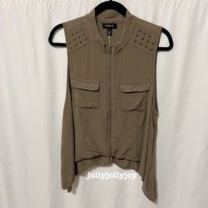 Torrid Studded Military Vest 0X